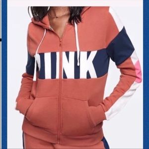 PINK VS Colorblock Perfect Zip hoodie
